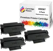 3 Pack Compatible Toner Cartridge for Ricoh 406567 TYPE-SP1100HS (4,000 Pages) for Lanier Ricoh Aficio SP 1100SF