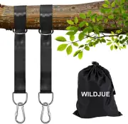 Tree Swing Hanging Straps Kit – 5Ft Extra Long, 2000Lbs Capacity, Locking Carabi
