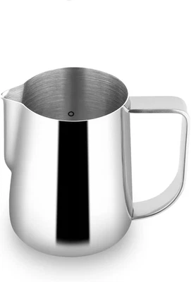 watchget Milk Frothing Pitcher 250ml/8oz Stainless Steel Espresso Steaming Pi...