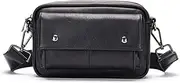 [SLEDEZ] Mens Outdoor Crossbody Bags Men's Crossbody Bag Large Capacity Leather Shoulder Bag 14x7x22cm
