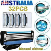 32PCS Replacement Blades For Gillette MACH 3 Razor Shaver Trimmer Shaving 2025