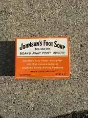 Johnson Vintage Foot Soap, Borax-Iodine-Bran 4 Packs Inside.