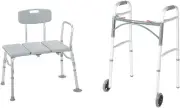 Drive Medical Tub Transfer Bench for Bathtub, Height Adjustable Shower Bench & 1
