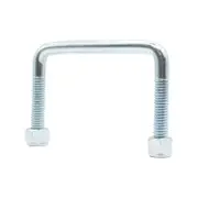 Sunrise U-Bolts with Nyloc Nut 1/2" Zinc - 100mm Square, 75mm - UB100S75Z