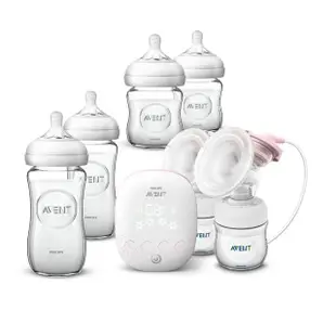 【PHILIPS AVENT】親餵雙吸消毒組 雙邊電動吸乳器+高效蒸氣烘乾消毒鍋(SCF316+293)