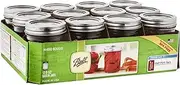 Fox Run 52501 Regular Mouth Mason Jars, 8 oz.