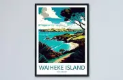 Waiheke Island Travel Print Wall Art Waiheke Island Wall Hanging Home Dcor