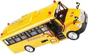 JOINPAYA Simulated Bus for Educational Pull Back Car Model for Play and Home Decoration Enhances Color Perception and Creativity Present