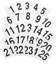 BEBEMOKO 25pcs Centerpiece Decoration Table Number Plates Seating Wedding Signs Stylish and Easy to Use Plastic Signs
