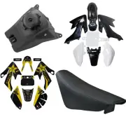 Full Set Plastics Fender Fairing+Sticker+Tall Seat +Fuel Tank for CRF50 CR50 SSR