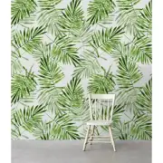 Watercolor Leaves removable wallpaper self adhesive wall mural peel and stick