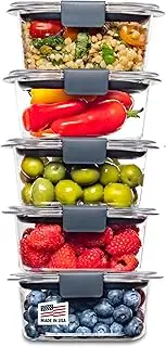 [Rubbermaid] Brilliance BPA Free Food Storage Containers with Lids