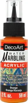 DecoArt Water Marbling Paint 2oz-Orange DWMP-07