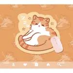可愛貓咪滑鼠墊🖱️手繪卡通貓咪滑鼠墊 可愛手繪貓咪電腦週邊 貓咪滑鼠墊