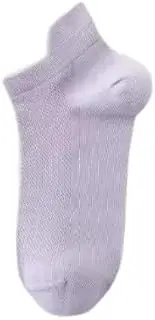 [DSAoTeng] Thin Solid Low Cut Socks for Women - Spring Summer Soft Cotton Non-Slip No Show Breathable, Lightweight Classic Casual Sports Ankle Socks 3 Pairs for Daily Wear