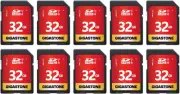 Gigastone 32GB 10-Pack SD Card UHS-I U1 Class 10 SDHC Memory Card High-Speed Ful