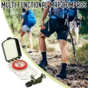 Sighting Map Compass with Adjustable Declination Orienteering Baseplate Ou D4P1