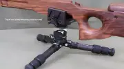 TRIPOD, CARBON FIBER Package with RIFLE SADDLE CLAMP MOUNTING.