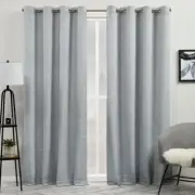 Exclusive Home Somers Light Filtering Grommet Top Curtain Panels 54"x96" Indigo