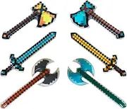6-pack, Pixel Hatches, Swords, and Axes 2 of each