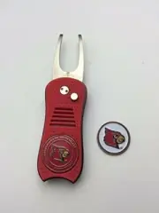 Louisville Cardinals Switchblade Divot Tool, BONUS Marker, NEW
