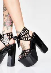 [Killstar] Wicked Web Platform Heels