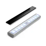 LED Motion Sensor Light PIR Cordless Night Light Closet Stair Battery Powered Cool White