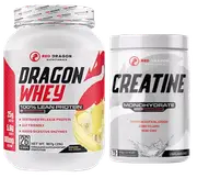 Red Dragon Nutritionals Whey 100% Lean Protein + Creatine Monohydrate 100% Micronised Stack