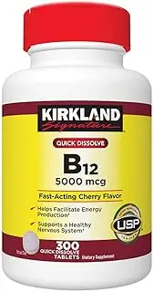 Kirkland Signature Quick Dissolve B-12 5000 Mcg., 300 Tablets