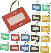 LAPYAPPE Key Ring Label Tags 50pcs Plastic Numbered Key Tags Travel Essential Travel Accessories