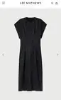 LEE MATHEWS EVA COCOON DRESS BLACK BNWT