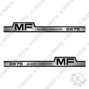 Fits Massey Ferguson 2675 Decal Kit Tractor (Silver/Black) - 7 YEAR 3M VINYL!