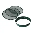 Metal Garden Riddle Sieve with 3 Interchangable Mesh Versatile Accessory Green