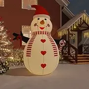 Inflatable Snowman with LEDs 460 cm Christmas Decoration Holiday Outdoor Yard