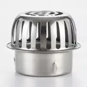 Dome Gutter Guard Filter, 304 Stainless Steel Downspout Strainer, 4.3"