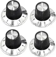 Frediuo 4 Pieces Guitar Knobs Potentiometer Replacements Portable for Electric Guitar Tone Control Knobs for Performances Musician