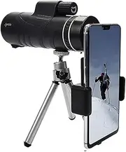 Monocular Telescope, 10X42 Portable High Magnification List Binoculars Mobile Phone Camera Models Low Light Level Night