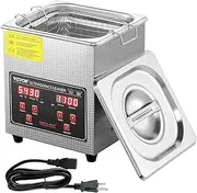 [VEVOR] Ultrasonic Cleaner with Digital Timer & Heater, Professional Ultra Sonic Jewelry Cleaner, Stainless Steel Heated Cleaning Machine for Glasses Watch Rings Small Parts Circuit Board (2L)