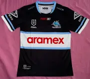 Cronulla SHARKS 2024 Away Dark NRL Jersey *Medium* QLD Seller