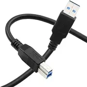 2M USB 3.0 AM-BM Cable: Black