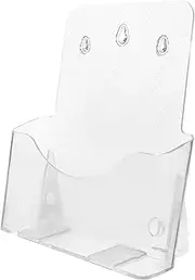 LOPUNER Wear Resistant Magazine Holder Transparent Brochures Display Organizer for Countertop Storage File Organizer for Catalogs Reports and Mail