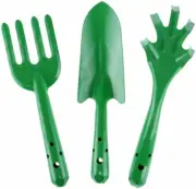 [3PCE] Garden Greens Garden Tool Set, Ideal for Planting, Digging, Aerating, ...
