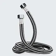 Connection Hose 3 m, Stainless Steel Reinforced Hose tap, (G1/2), Shower Braided Flex Hose, Kitchen Sink Flex Hose Extension, for tap Mixer tap.