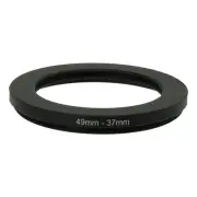 Digital Camera Parts 49mm-37mm Len Filter Ring Adapter Black