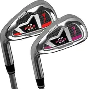 Left Hand Golf Irons for Men and Women #7 Practice Club for Junior Golf Players-Sports and Outdoor Activities