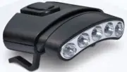 Cyclops Orion Tilt 5 LED Hat Clip Light w Black Shell White-Green : CYC-HCDT-WG