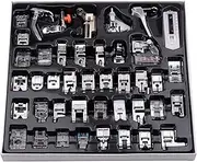42 Pcs Sewing Machine Presser Feet Set, Professional Sewing Crafting Presser Foot Feet for Janome Brother Singer Sewing Machine Parts & Accessories, Blind Stitch Darning Presser Feet Kit
