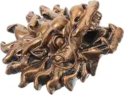 PHENOFICE Dragon Head Fountain Wall-Spaced Water Feature Garden Decor Outdoor Fountain Durable Resin