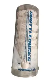 Triumph Badminton Shuttlecocks White 6 In Package