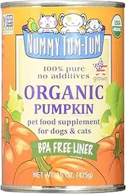 Nummy Tum Tum Organic Pumpkin for Dogs & Cats, 15 Ounce (Pack of 12)